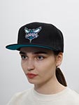 Бейсболка MITCHELL NESS арт. 6HSSSH21270-CHOBLCK Charlotte Hornets NBA (черный)